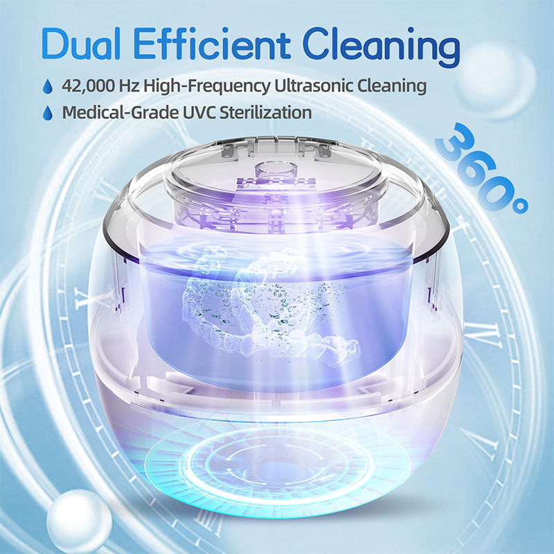 RinseDent® Ultrasonic & UV Cleaner for Dental Appliances