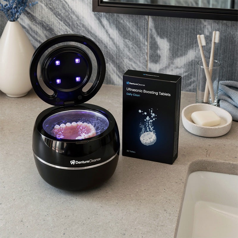 DentureCleanse® Ultrasonic Pod & Tablets for Dentures